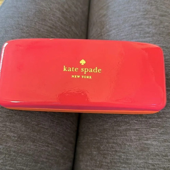 kate spade Accessories - Kate Spade New York Pink/Orange Glasses Case GUC